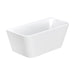 Fienza Delta Back-To-Wall Acrylic Bath with Overflow - Gloss White (1500mm)
