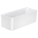 Fienza Delta Back-To-Wall Acrylic Bath with Overflow - Gloss White (1700mm)