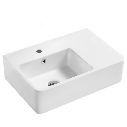 Fienza Delta Care Wall Basin (Left Hand Bowl)