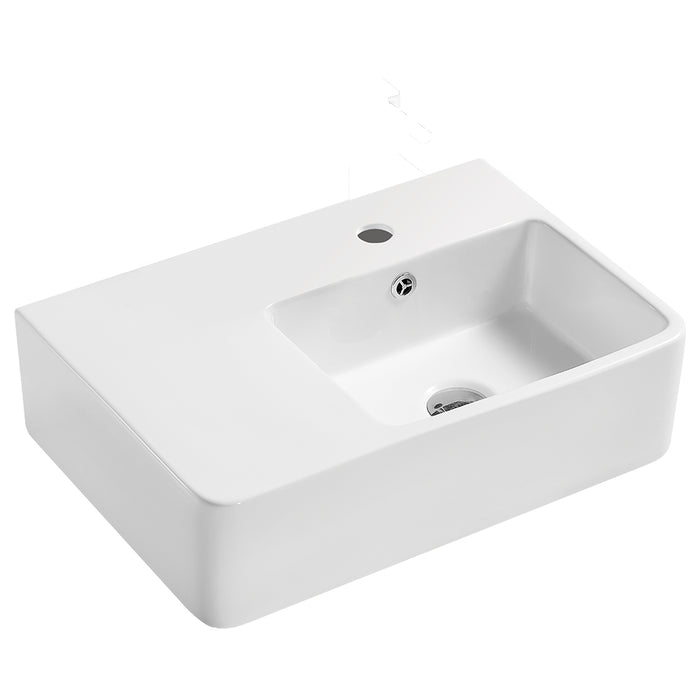 Fienza Delta Care Wall Basin (Right Hand Bowl)