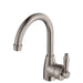 Fienza Eleanor Gooseneck Lead-Free Brass Basin Mixer (Brushed Nickel)