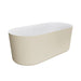 Fienza Empire Slim Freestanding Solid Surface Bath - 1500mm (Matte Khaki)