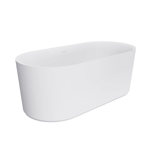 Fienza Empire Slim Freestanding Solid Surface Bath - 1500mm (Matte White)