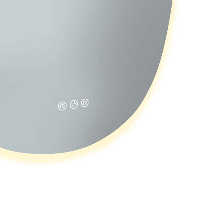 Euro Mirror PEBL Frameless LED Mirror