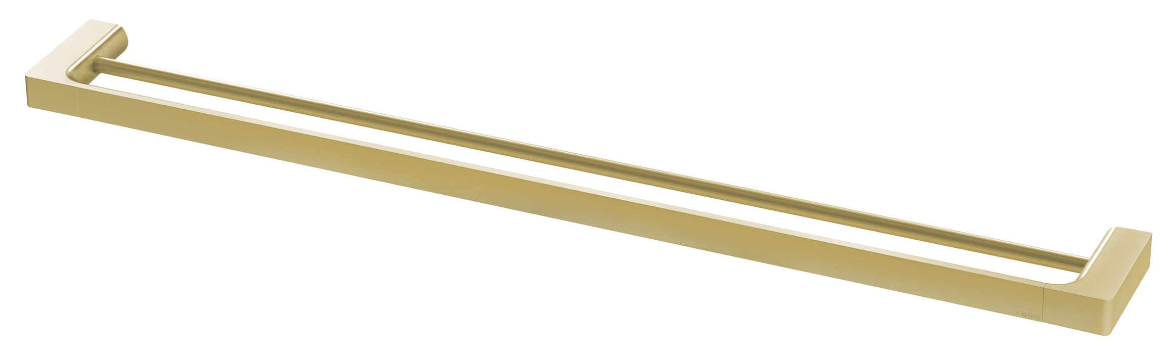 Gloss Double Towel Rail 800mm (Brushed Gold)