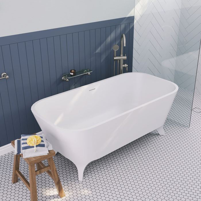 Fienza Hampton Solid Surface Bath (Matte White)