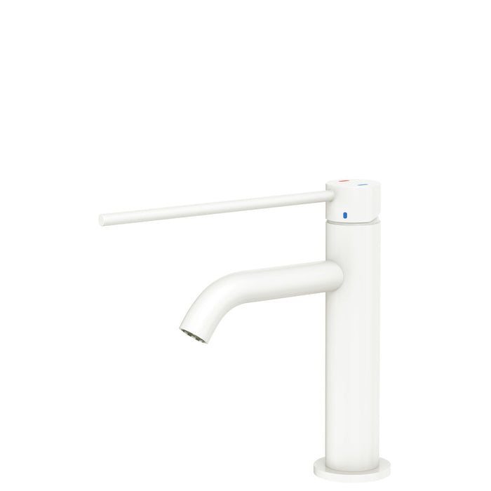 Fienza Kaya Care Short Basin Mixer (Matte White)
