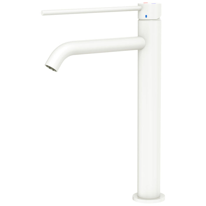 Fienza Kaya Care Tall Basin Mixer (Matte White)
