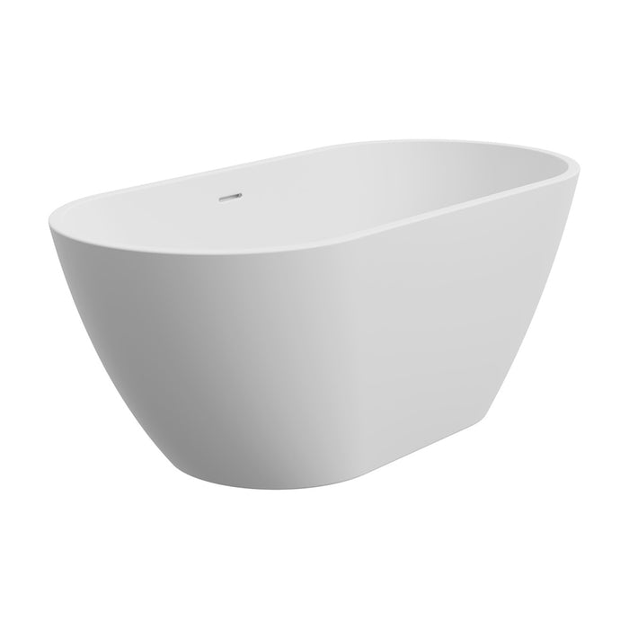 Fienza Koko Freestanding Acrylic Bath with Overflow 1500mm (Matte White)
