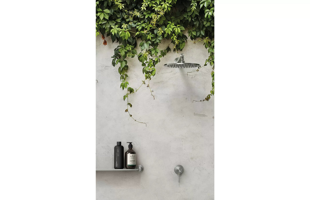 Outdoor shower installation with Phoenix Stainless Steel fittings