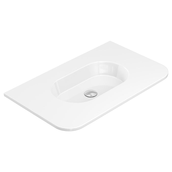 Fienza Lola Gloss Full Depth Curved Ceramic Basin Top(750 NTH)
