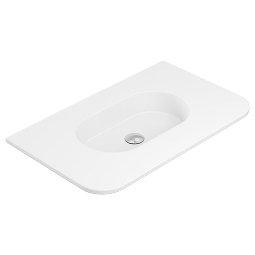 Fienza Lola Matte Full Depth Curved Ceramic Basin Top (750 nth mw)