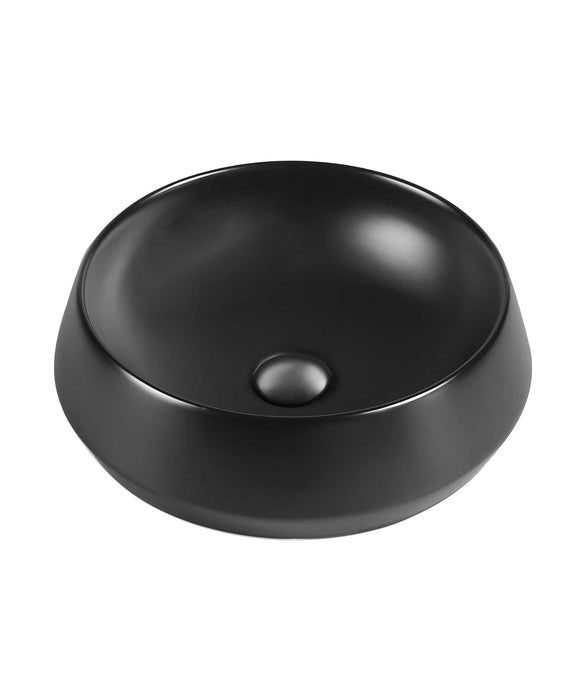 Loni 375 ceramic basin - Black Silk Matte