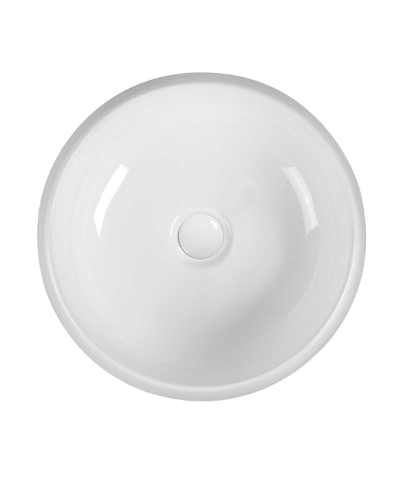 Loni 375 ceramic basin - White Gloss