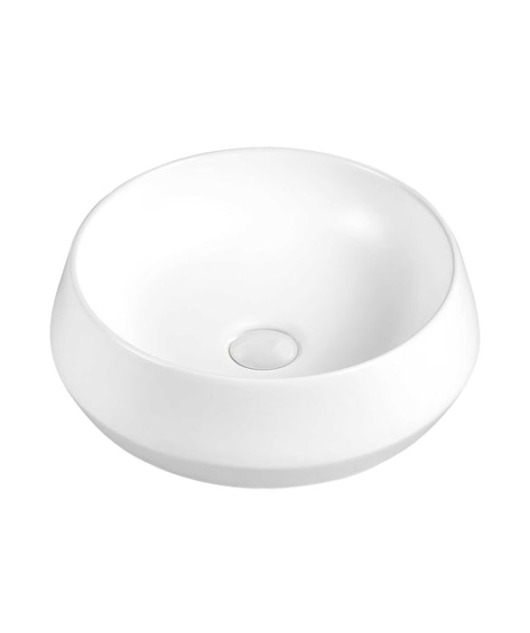 Loni 375 ceramic basinn - White Silk Matte
