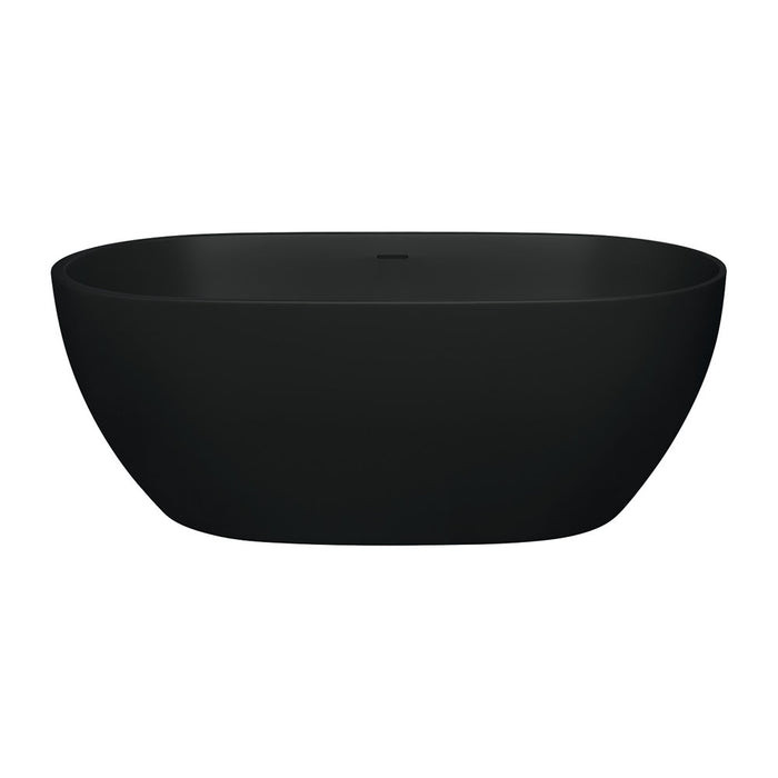 Fienza Luciana Solid Surface Bath Matte Black (1500mm)