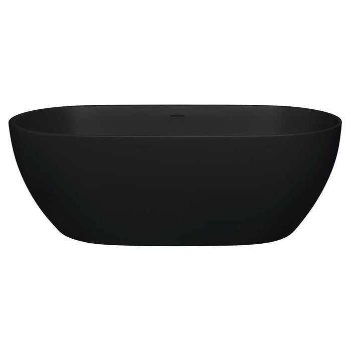 Fienza Luciana Solid Surface Bath Matte Black (1690mm)