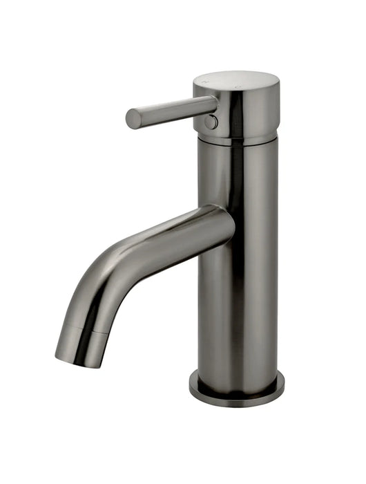 Round Basin Mixer Curved (Shadow Gunmetal)