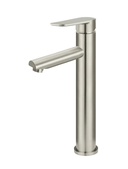 Round Paddle Tall Basin Mixer (Brushed Nickel)
