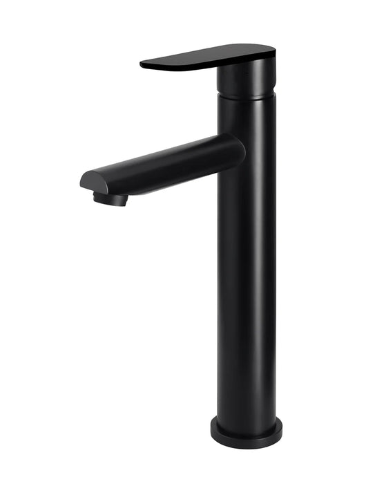Round Paddle Tall Basin Mixer (Matte Black)
