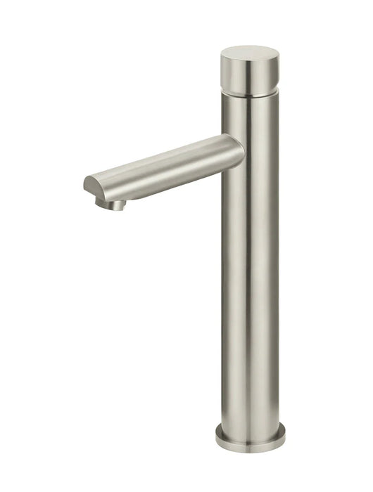 Round Pinless Tall Basin Mixer (Brushed Nickel)