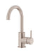Round Gooseneck Basin Mixer with Cold Start (Champagne)