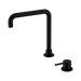 Mecca Hob Basin Mixer Square Swivel Spout (Matte Black)