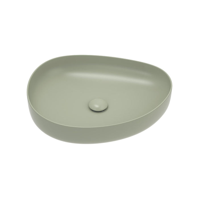 Fienza Pebble Medium Above Counter Basin (Matte Olive)