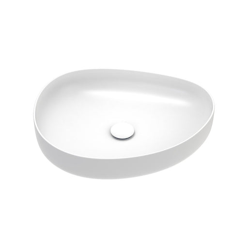 Fienza Pebble Medium Above Counter Basin (Matte White)