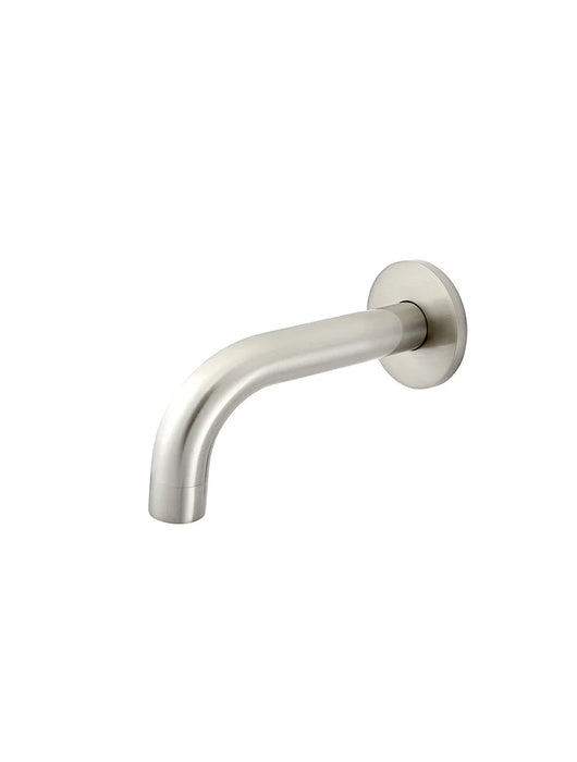 Round Curved Spout 130mm (Brushed Nickel)