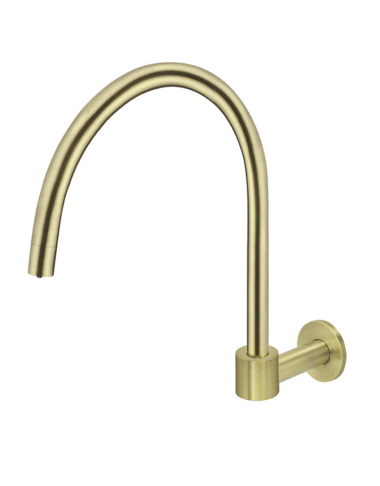 Round High-Rise Swivel Wall Spout (Tiger Bronze)