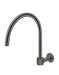 Round High-Rise Swivel Wall Spout (Shadow Gunmetal)