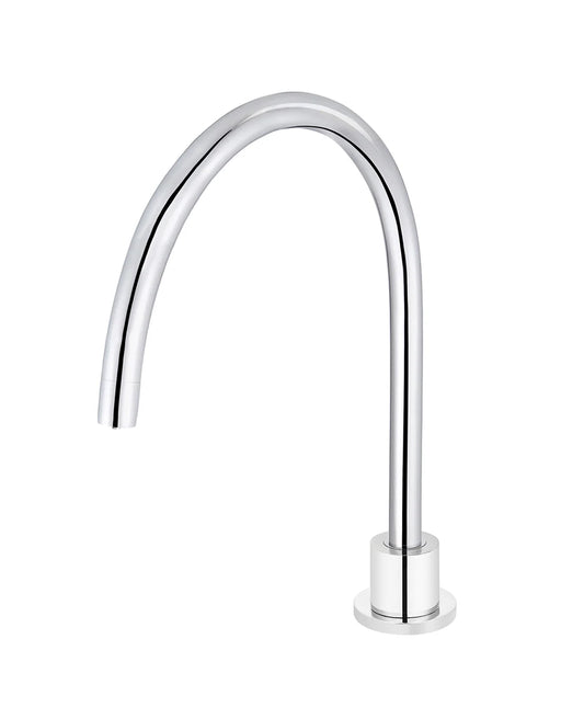 Round Gooseneck High-Rise Swivel Hob Spout (Chrome)
