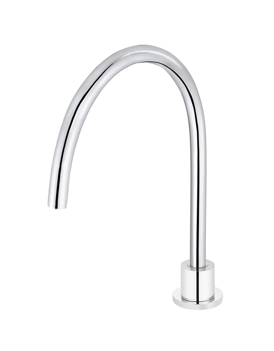 Round Gooseneck High-Rise Swivel Hob Spout (Chrome)