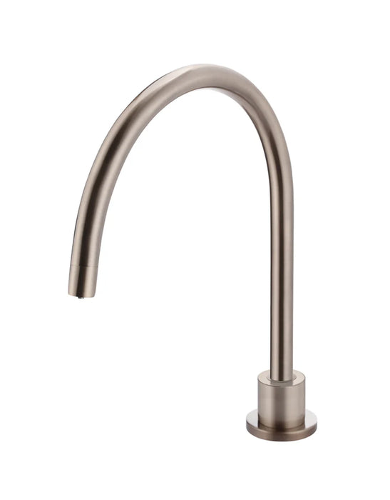 Round Gooseneck High-Rise Swivel Hob Spout (Champagne)
