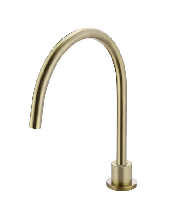 Round Gooseneck High-Rise Swivel Hob Spout (Tiger Bronze)