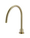 Round Gooseneck High-Rise Swivel Hob Spout (Tiger Bronze)