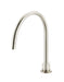 Round Gooseneck High-Rise Swivel Hob Spout (Brushed Nickel)