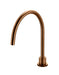 Round Gooseneck High-Rise Swivel Hob Spout (Lustre Bronze)