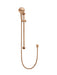 Round Three Function Hand Shower on Rail Column (PVD Lustre Bronze)
