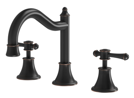 Nostalgia Lever Basin Set Shepherds Crook (Antique Black)