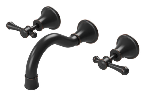 Nostalgia Lever Bath Set 180mm Shepherds Crook (Antique Black)