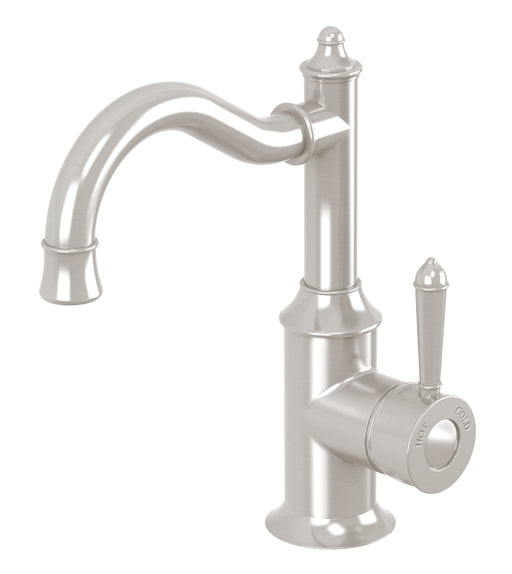 Nostalgia Basin Mixer 160mm Shepherds Crook (Brushed Nickel)