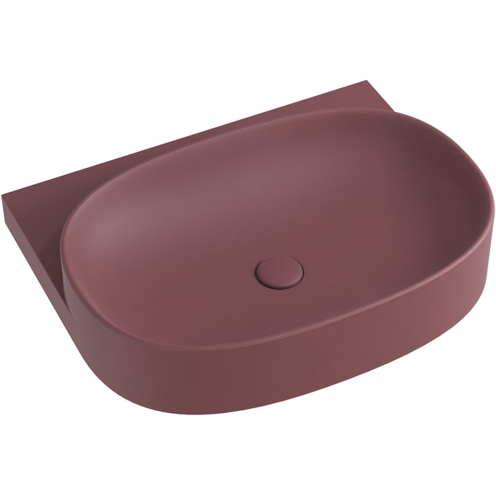 Fienza Pill Concrete Wall Hung Basin (Mulberry)