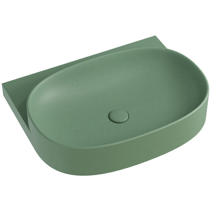 Fienza Pill Concrete Wall Hung Basin (Sage)