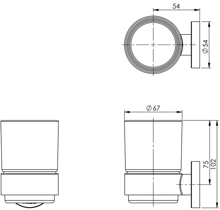 Radii Tumbler (Round) (Chrome)