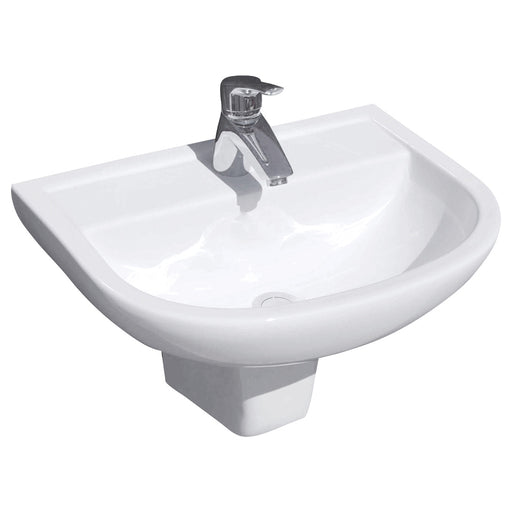 Fienza RAK X500 Wall Basin With Integral Shroud (1 Tap Hole)
