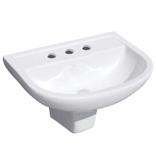 Fienza RAK X500 Wall Basin With Integral Shroud (3 Tap Holes)