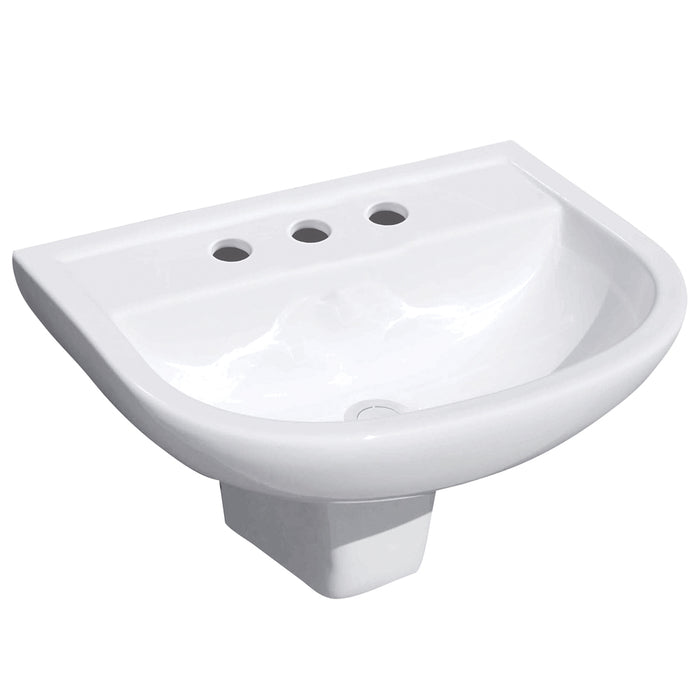 Fienza RAK X500 Wall Basin With Integral Shroud (3 Tap Holes)