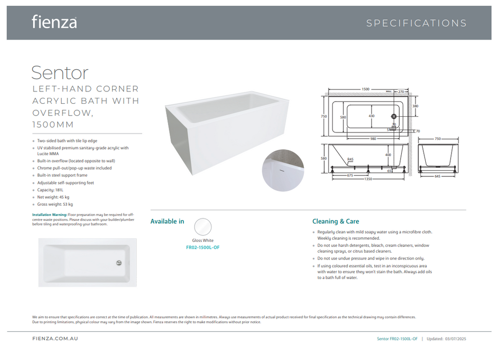 Product Specs